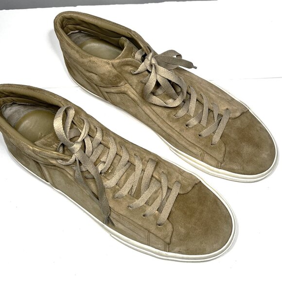 VINCE Men's Mid Top Tan Sneakers Trainers Athletic Shoes US Size 11.5 - Picture 3 of 13